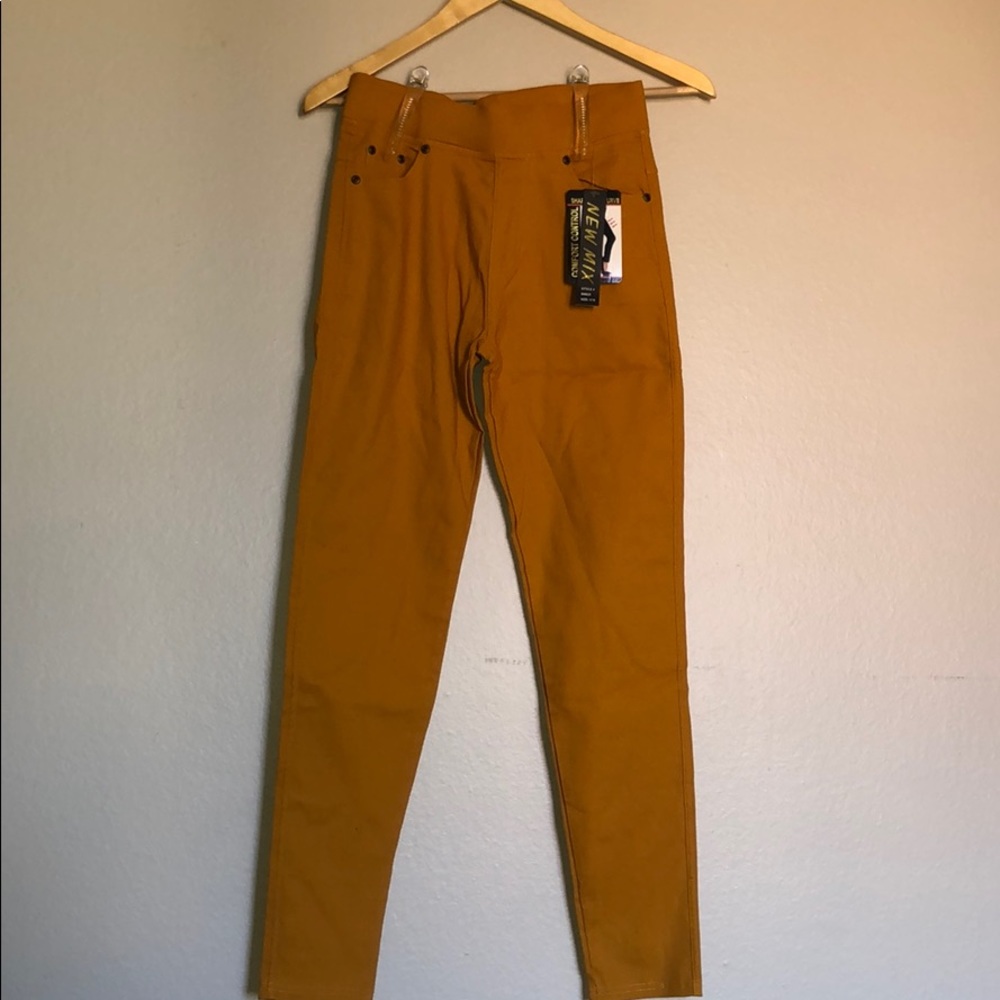Mustard High Waisted Pants